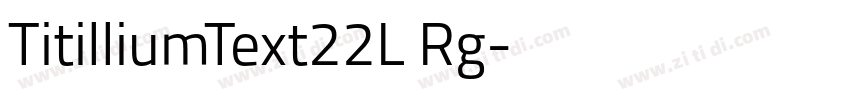 TitilliumText22L Rg字体转换